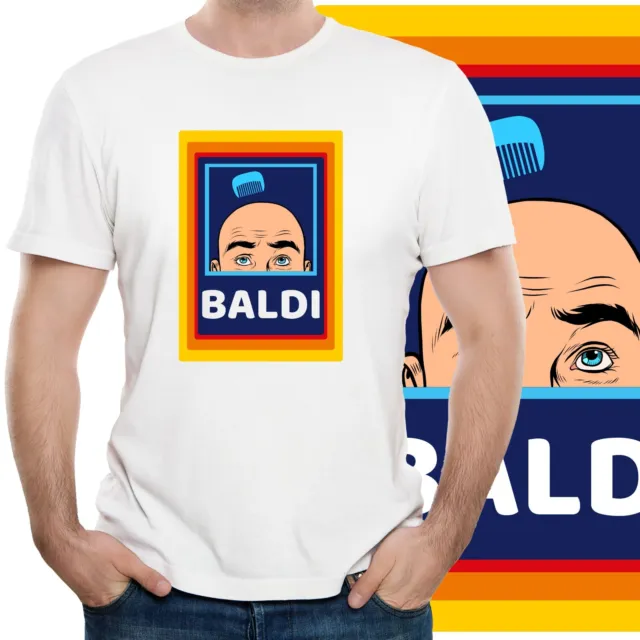 BALDI Funny T-shirt Bald Person Gift Dad Father Grandad Birthday Present Tee Top