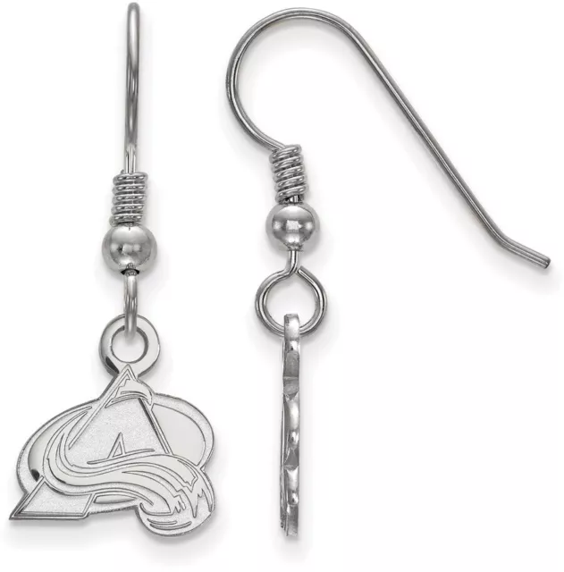 Sterling Silver NHL Colorado Avalanche X-Small Dangle Earrings by LogoArt