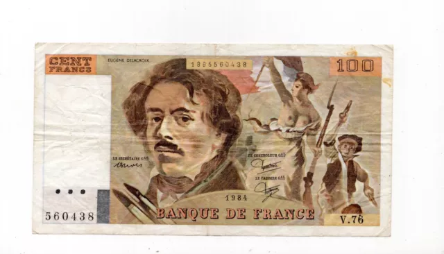 Billet France 100 Francs 1984