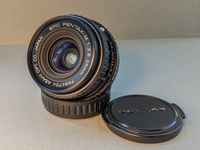 SMC Pentax-M 28mm F/2.8 Manual Focus Wide Angle Lens, PK Mount, BOXED