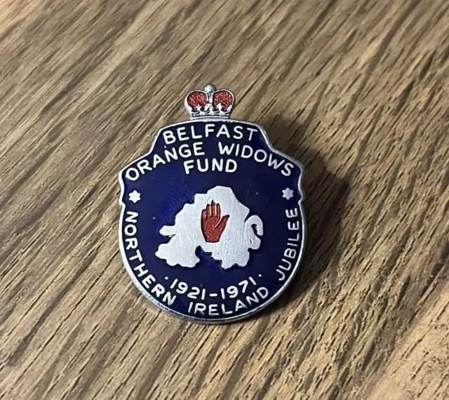 1921 -71 Belfast Orange Widows Fund Enamel Badge.