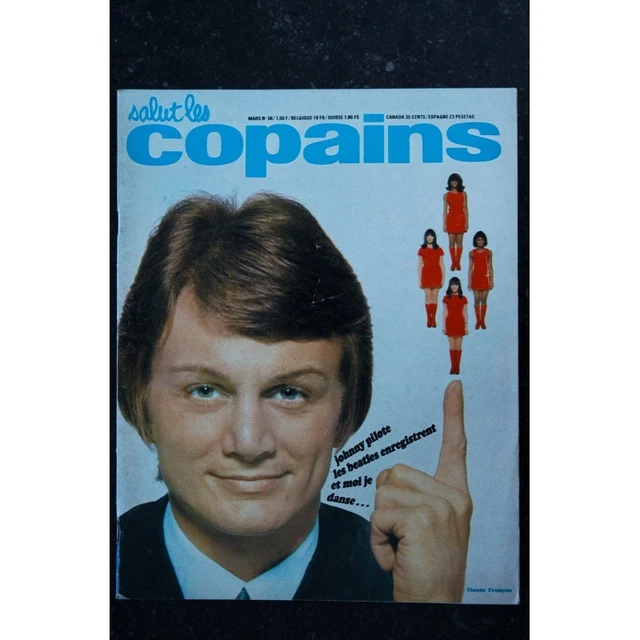Poster Vintage Claude François Avec Ses Chiens - Format 56 X 60 Cm, Neuf Sous Emballage, Fabrication Française