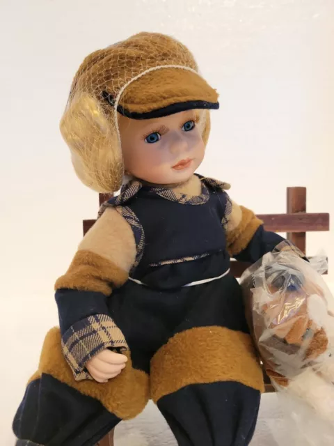 Heritage Signature Collection JAIME The Tomboy Porcelain Doll w/ Dog. NO BOX!!!