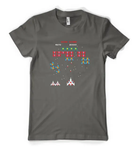 70's Retro Arcade Gaming Space Invaders Personalised Unisex Adult T Shirt