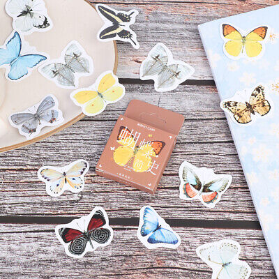 46Pcs/set Butterfly Story Decor Sticker Scrapbooking DIY Diary Album Stick La Yh