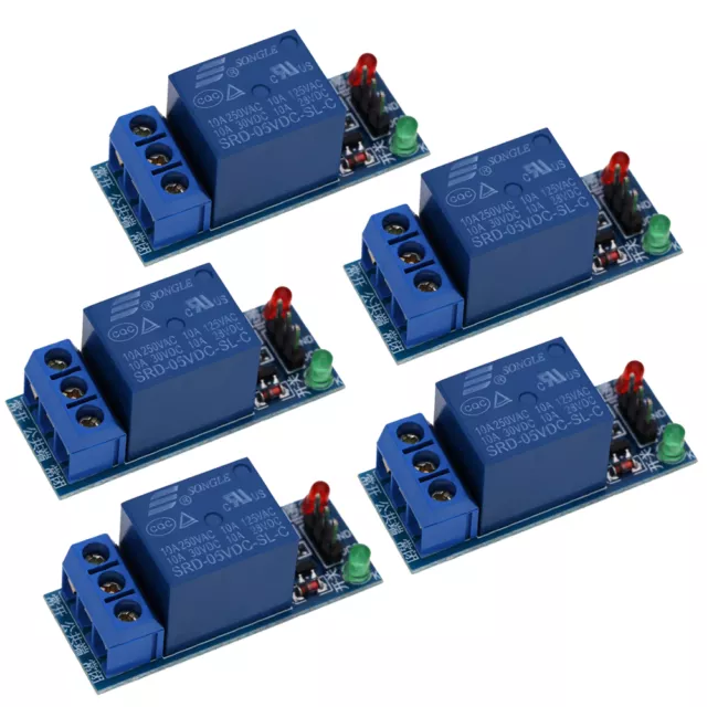 5Pcs One Channel 5V Relay Module Shield for Arduino 1280 2560 ARM PIC ADSP