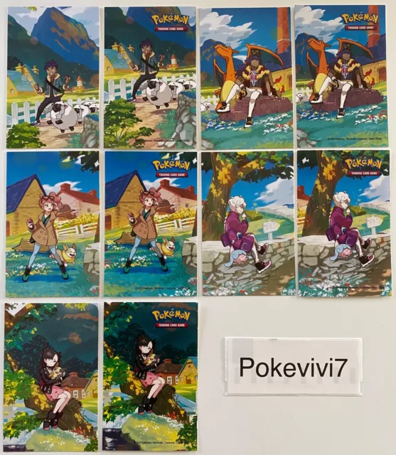 x10 Pokemon Cards PUZZLE Mini Tin Zenith Supreme EB12.5 Art Cards / Stickers