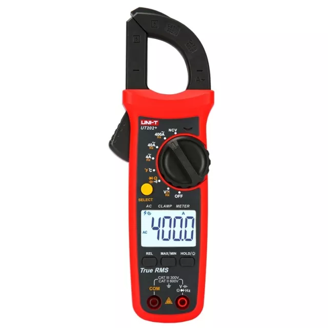 UNI-T Digital Clamp Meter True RMS Multimeter AC DC Volt Amp Ohm Cap NCV Tester