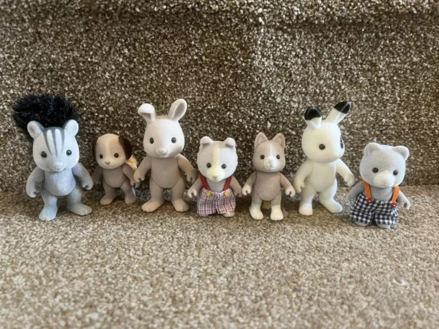 Sylvanian Families Figures Bundle Inc Vintage Some Rare