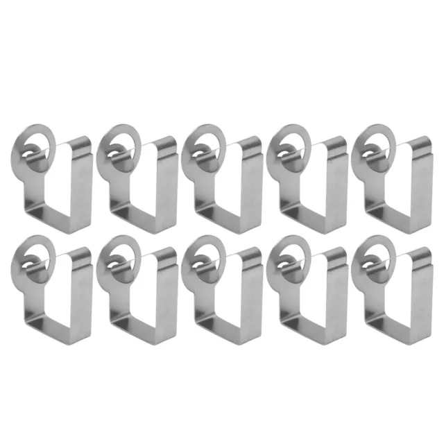 10Pcs Tablecloth Clips Stainless Steel Leaf Style Table Cloth Holders Tool ◑