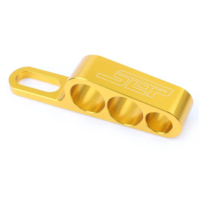 per 6 mm supporto universale moto tre tubi stent tubo olio esausto oro fisso