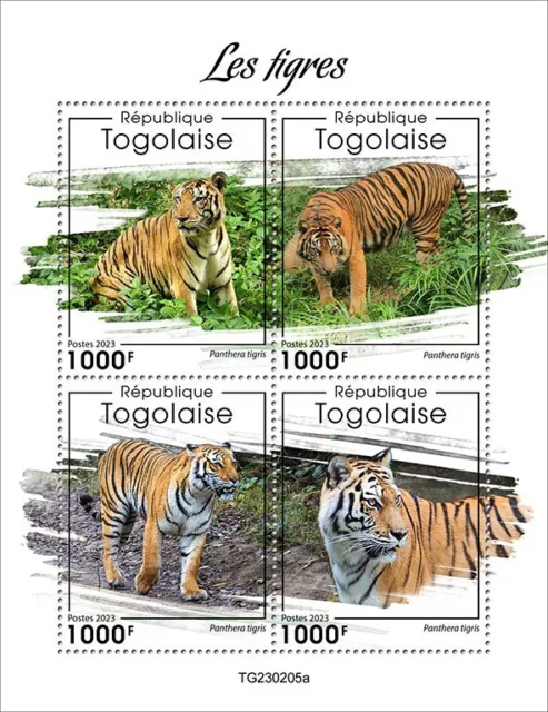 2024 04 - TOGO - TIGERS            4V  complet set    MNH **