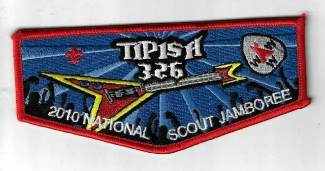 OA 326 Tipisa 2010 National Scout Jamboree Flap RED Bdr. Central Florida FL