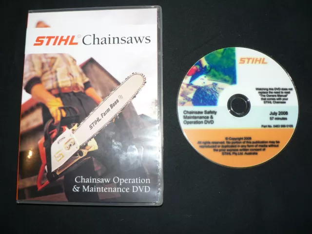 STIHL chainsaw OPERATION & MAINTENANCE DVD