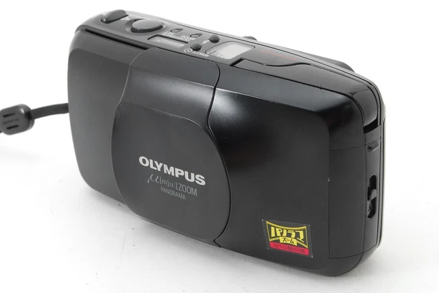 【Near MINT 】Olympus μ Mju Panorama Black 35mm Point & Shoot Film Camera JAPAN