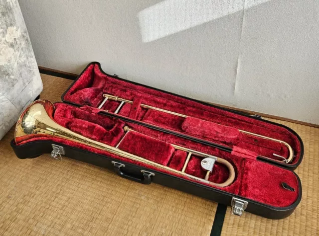 YAMAHA YSL-2510 tenor trombone Musical instrument With Hard case USED
