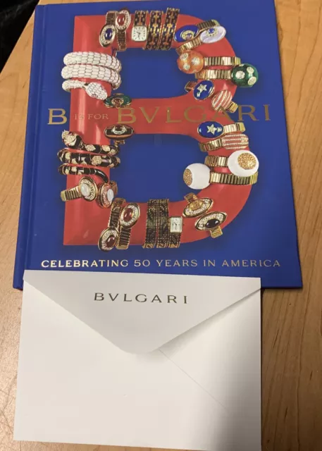 B IS FOR BVLGARI CELEBRATING 50 YEARS IN AMERICA 2022 HC Book THE ADVENTURE