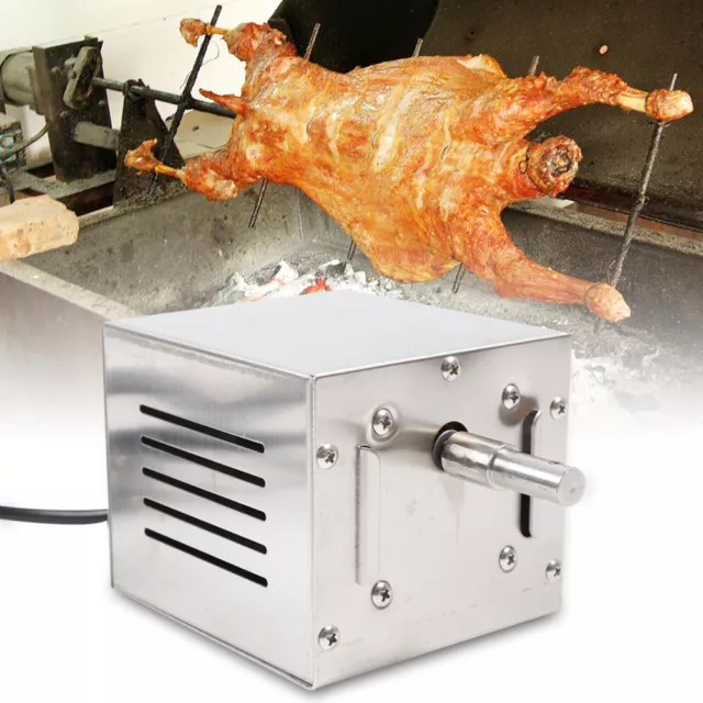 25 W 60 kg en acier inoxydable pour cochon de lait Moteur de barbecue NEU