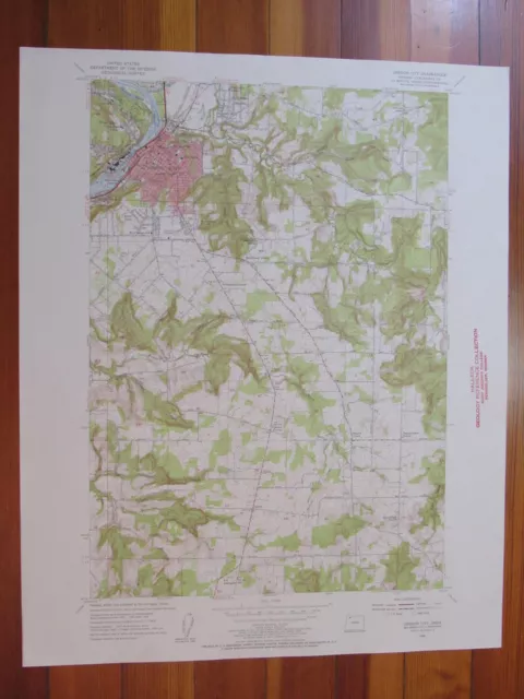 Oregon City Oregon 1956 Original Vintage USGS Topo Map