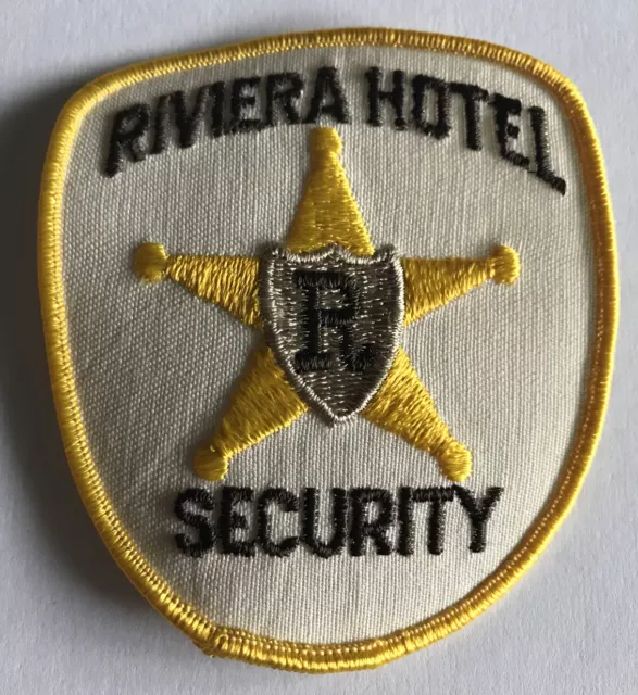 Riviera Hotel Casino Las Vegas New Unused Vintage Security Guard Patch Tan