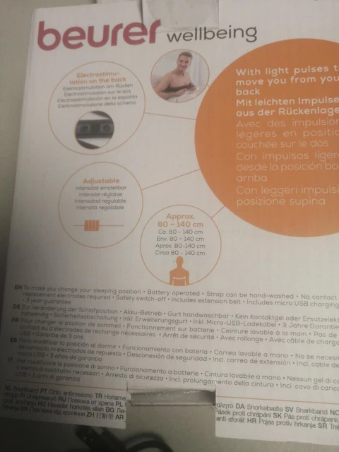 Beurer SL 40 Anti-Schnarchgurt mit EMS-Technologie zur Verhinderung von position 2