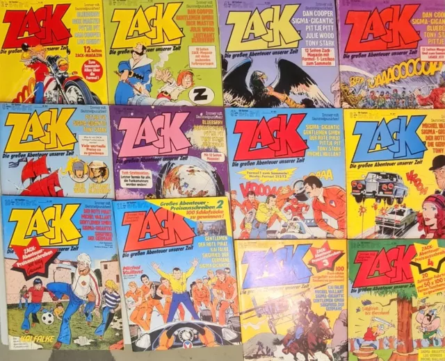 12 X ZACK Sammlung Konvolut Koralle 1979 2 - 13  KOMPLETT !! TOP Zustand !! KULT