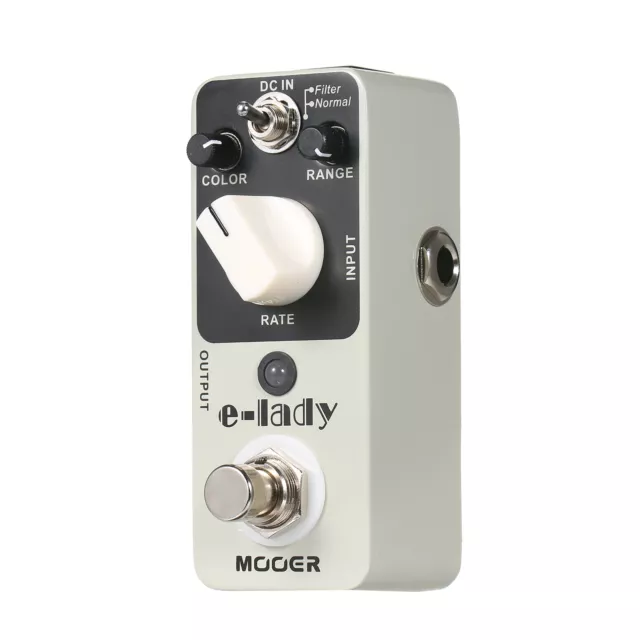 Pedal efecto para guitarra MOOER e-Lady clásico analógico flanger verdadero bypass metal O7W8