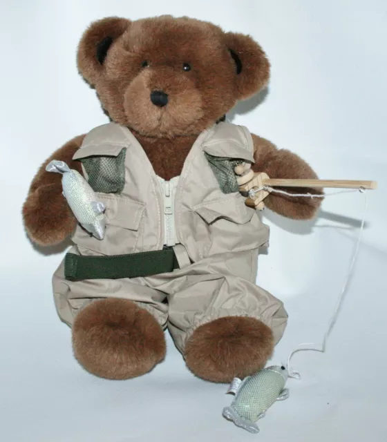 BUILD A BEAR Fisherman Fishing Pole Rod Reel Hat Vest, Father's Day Gift,  New £34.10 - PicClick UK