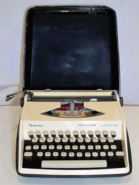 Vintage 1960s Sperry Rand Remington Quiet-Riter Portable Typewriter