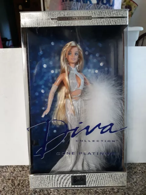 Barbie Collectibles Diva Collection Gone Platinum. Nib 2001