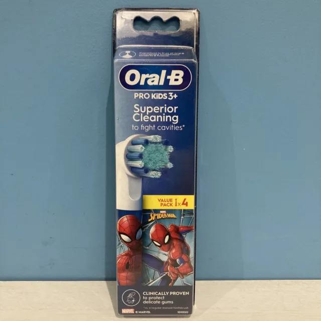 Oral-B Kids Replacement Electric Toothbrush Spider-Man Heads Pack of 4