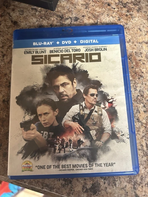 SICARIO (BLU-RAY/DVD) EMILY Blunt Josh Brolin MINT No Digital