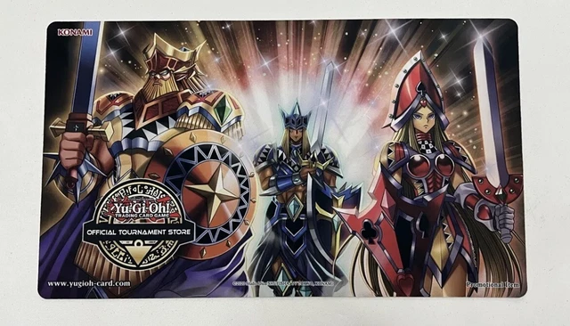 Yugioh Official Konami OTS Queens Knight Jacks Knight Playmat NEW