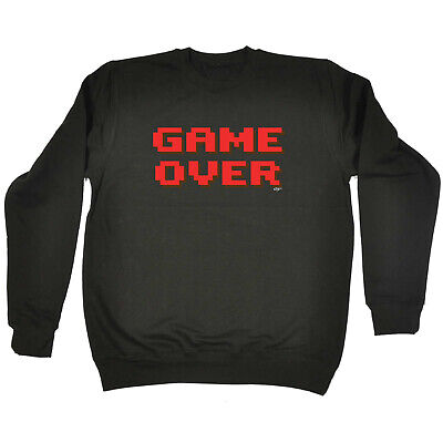 Game Over Gamer - Mens Womens Novelty Funny Top Sweatshirts Jumper Sweatshirt