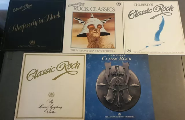 Job Lot of 5 x London Symphony Orchestra Classic Rock 12" Vinyl Lps