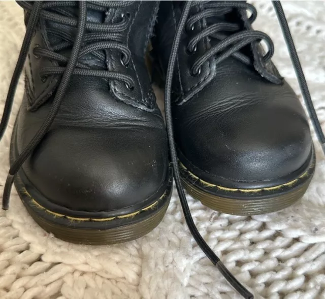 Dr Martens Brooklee Unisex Street Style Lace Up/Zip, Baby Toddler Boots Sz 4