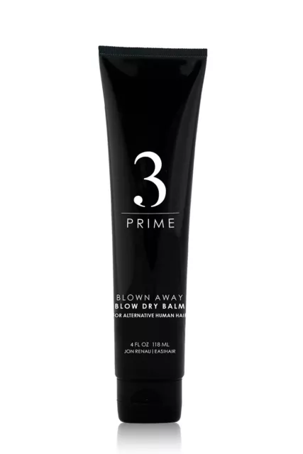 BLOWN AWAY Blow Dry Balm by Jon Renau, Protectant for Human Hair Wigs, 4.0 oz