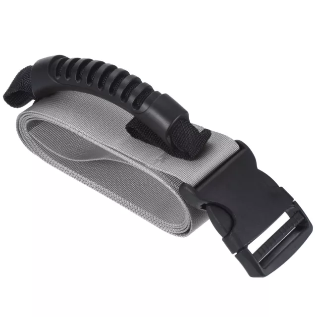 Carrying Strap with Handle, Adjustable Nylon Belt for Moving Boxes, Gray