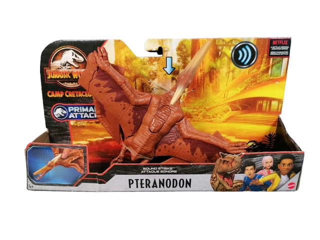 Figurine Ptéranodon Jurassic World - 33 Cm - Rugissements Et Attaque - Code ADN - AR