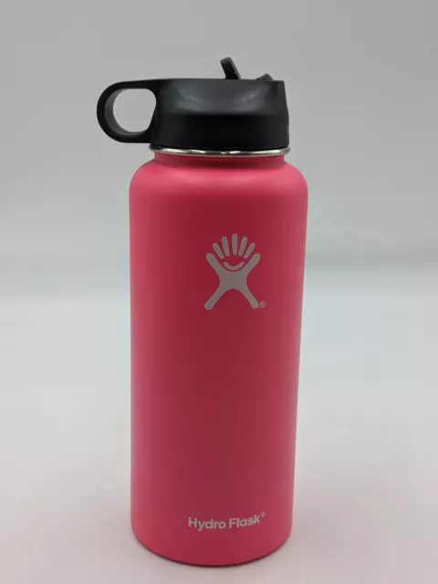 Hydro Flask Wide Mouth Stainless Steel Bottle 32 oz with Straw Lid