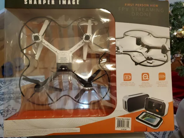 SHARPER IMAGE FPV Streaming Drone Dro 004 720P Auto Pilot First