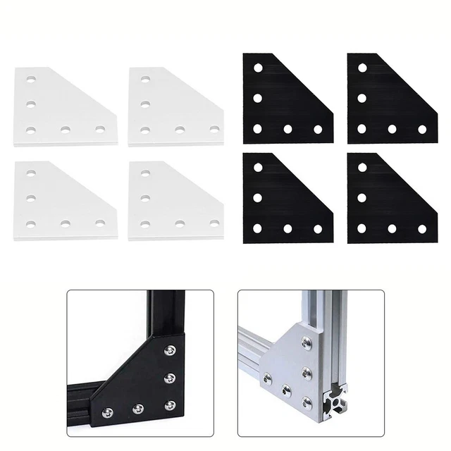 Wkmamo Lot De 8 Connecteurs Droits Internes 3030 Pour Profilés Aluminium – Montage Rapide & Solide