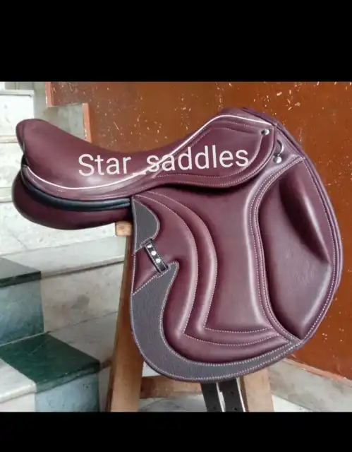 Leather Jumping/Close contact, Monoflap Changeable Gullets Saddle