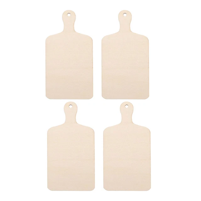 4 PIEZAS material artesanal hecho a mano tabla de cortar vacía niños pintura