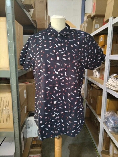 Camicia motivo blu navy Jacamo - taglia S 36/38 - nuova con etichette/492