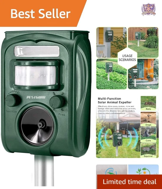 Animal Repeller - Mole, Rat, Squirrel, Deer, Raccoon, Skunk, Rabbit, Dog