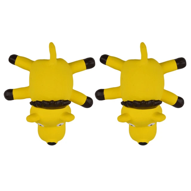 2 stücke latex dog kauen spielzeug cartoon pet kauen spielzeug hund schleift