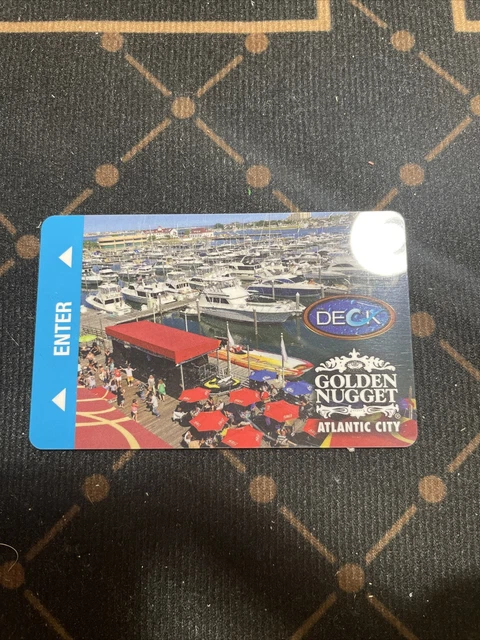 Golden Nugget Casino Atlantic City Hotel Room Key Card View of the Marina