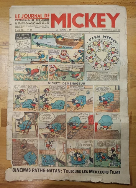 Collection Le Journal De Mickey - Numéros 1 à 476 D'avant-guerre (1934) - Occasion
