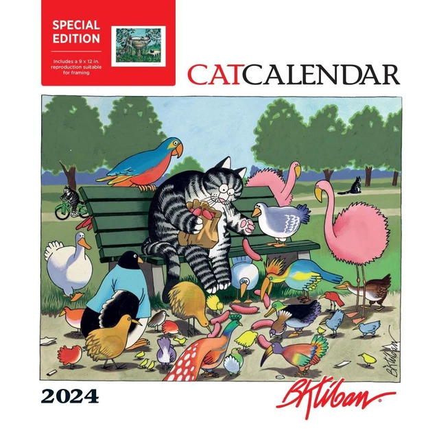 POMEGRANATE, KLIBAN Cat Special Edition 2024 Wall Calendar 19.72